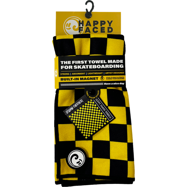 Yellow Checker Skate Towel
