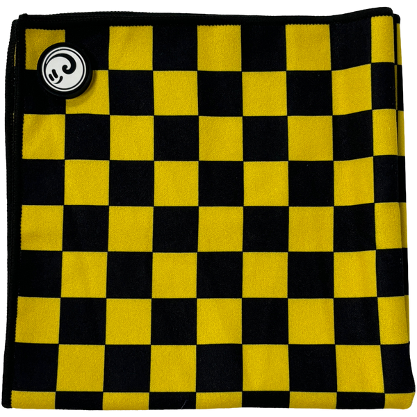 Yellow Checker Skate Towel