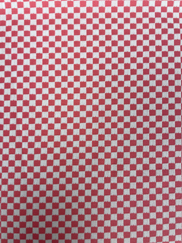 Happy Faced Cooling Towel - Red Checker