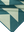 A close-up of a folded corner of a towel featuring a geometric design with teal and light green triangular shapes. The fabric's texture appears soft and smooth, with neatly stitched edges in a matching teal color. The abstract pattern of overlapping triangles creates a modern, clean look. The high-quality craftsmanship and bold design elements emphasize the towel's durability and style.