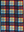 A vibrant towel featuring a bold, colorful pattern with overlapping geometric shapes in red, blue, yellow, and white. The design forms a symmetrical grid that creates a dynamic and modern aesthetic, making this towel perfect for standing out at the beach or pool.