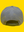 Back View of a gray perforated Happy 
Faced cap on a yellow background