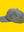 Side view of the gray Happy Faced cap with perforated design on a yellow background
