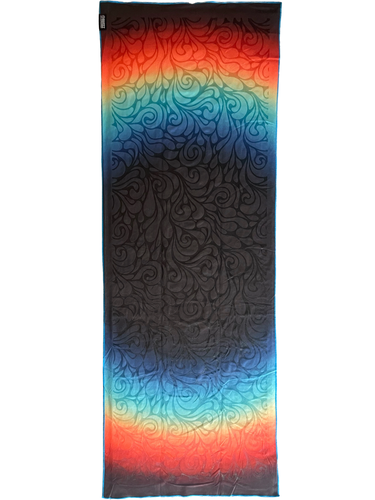 Happy Faced Super Grip Yoga Towel showing its silicone grip pattern