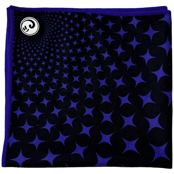 Purple and black patterned fabric Skateboarding towel